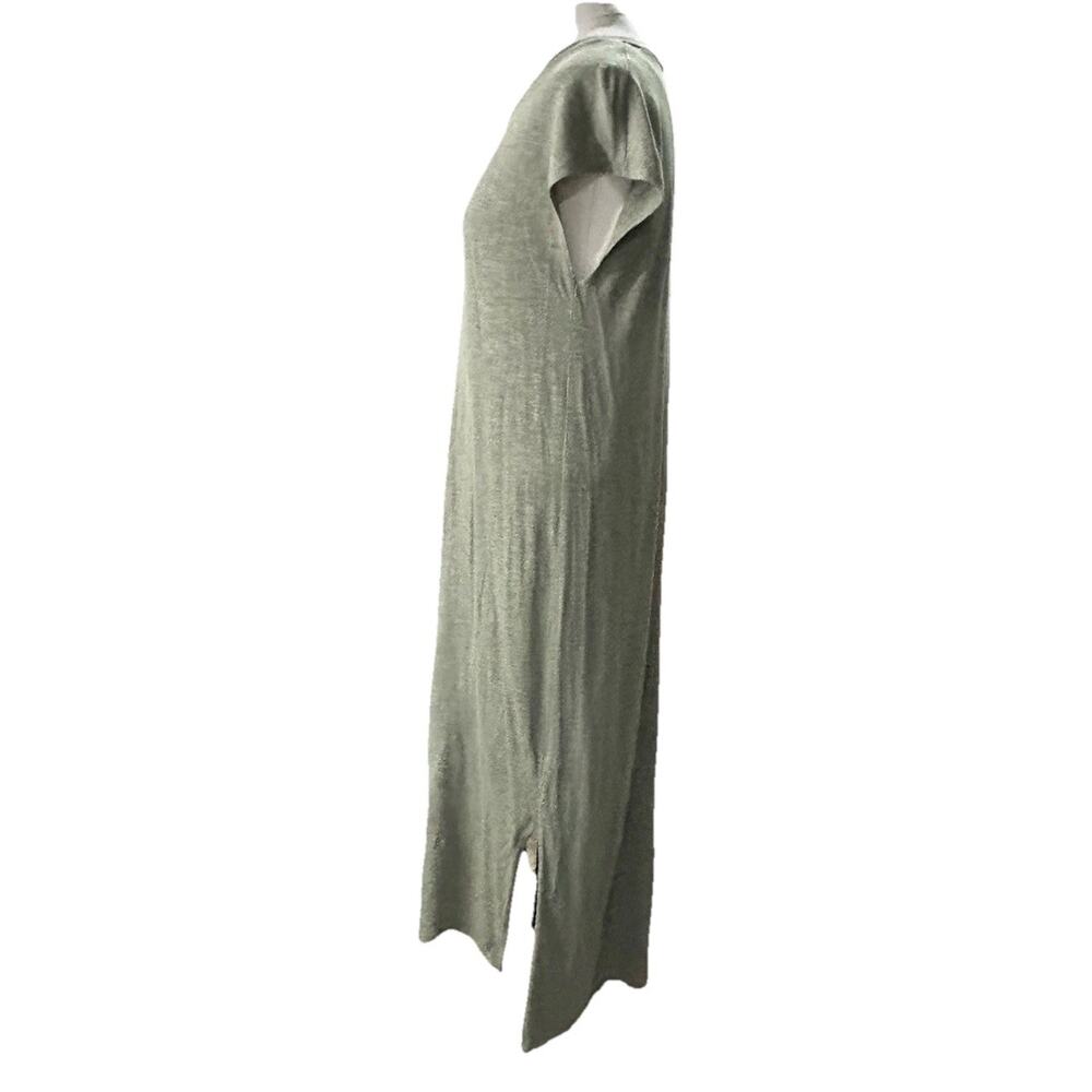Madewell Muscle Midi Green Long Jersey Dress Size Medium - Picture 3 of 10
